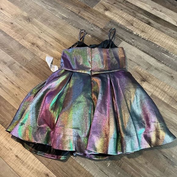 Multicolor Metallic Dress - Picture 4 of 8